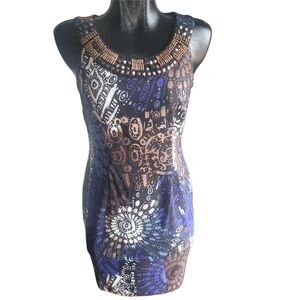 Dressbarn Sleeveless Sheath Style Dress With Beaded Neckline 6